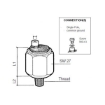 Picture of 230-112-003-013C - Pressure Switch - 0 to 12 Bar - Switchpoint 0.68 ± 0.13 Bar - 1/8"X27 NPTF