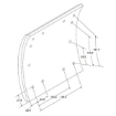 Picture of 4515+2MM/501 - Brake Lining - Double Oversize - Propar - 419mm x 178mm - 12 Holes - Meritor TSA 501