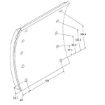 Picture of BC36+2MM/501 - Brake Lining - Double Oversize - BPW  - 420mm x 180mm - 10 Holes TSA 501